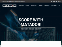 Tablet Screenshot of matadorasia.com